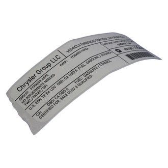 Mopar® - Vehicle Emission Control Information Label