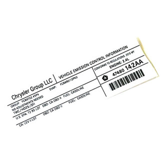 Jeep OE - Emission Label