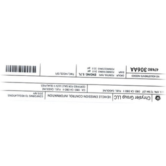 Ram OE - Emission Label