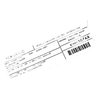 Jeep OE - Emission Label