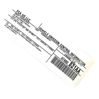 Dodge OE - Emission Label