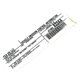 Dodge OE - Emission Label