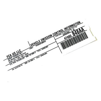 Fiat OE - Emission Label
