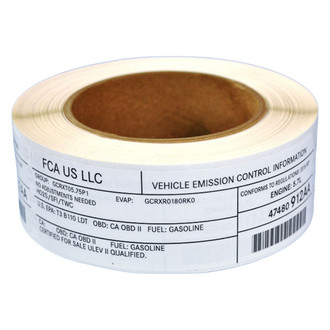 Dodge OE - Emission Label