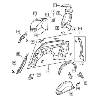 Mopar® - Body D-Pillar Reinforcement
