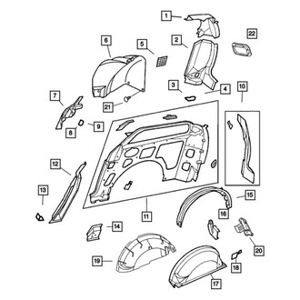 Mopar® - Body D-Pillar Reinforcement