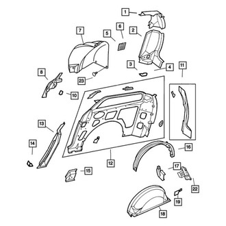 Mopar® - Body D-Pillar Reinforcement