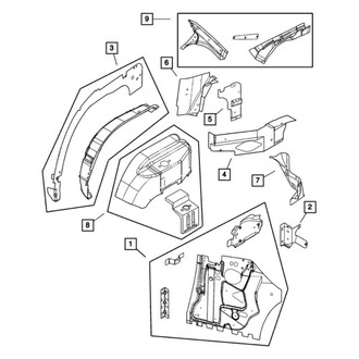 Mopar® - Passenger Side Quarter Panel Extension