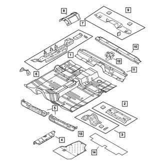 Mopar® - Floor Pan Heat Shield