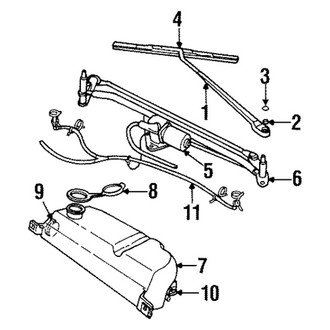 Mopar® - Driver or Passenger Side Windshield Wiper Arm