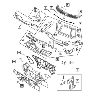 Mopar® - Passenger Side A-Pillar Reinforcement