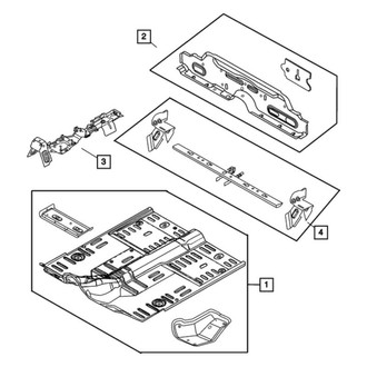 Mopar® - Rear Floor Pan Reinforcement