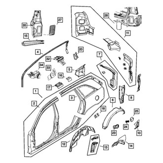 Mopar® - Fuel Filler Door Hinge