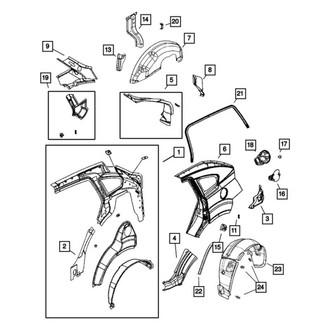 Mopar® - Driver Side Quarter Panel Reinforcement