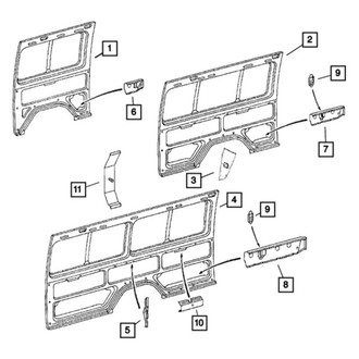 Mopar® - Passenger Side Quarter Panel Reinforcement