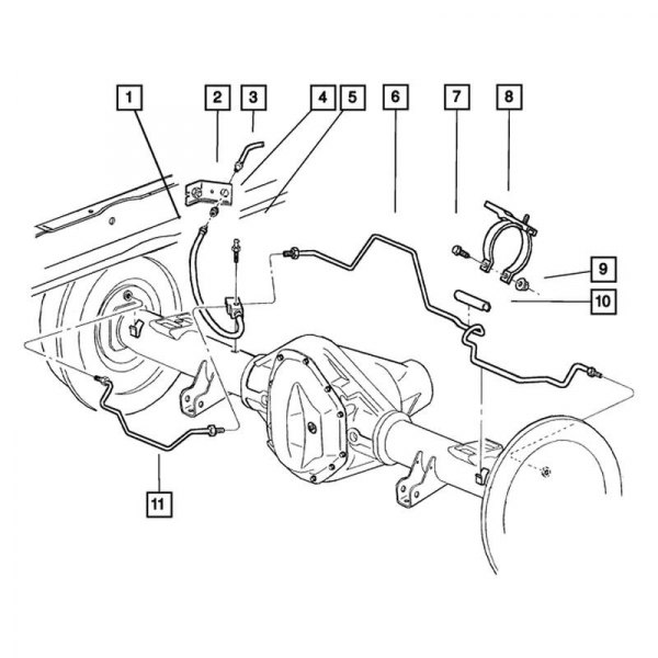 Mopar® - Brake Hydraulic Hose and Line Assembly