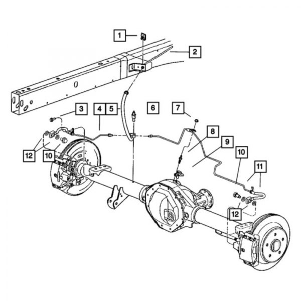 Mopar® - Brake Hydraulic Hose and Line Assembly