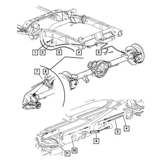 Mopar® - Front Parking Brake Cable Clip