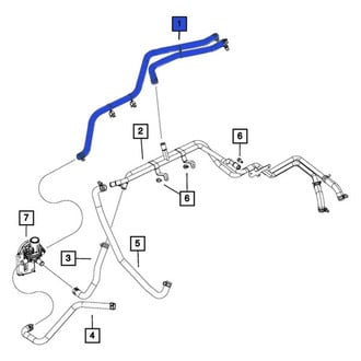 Mopar® - HVAC Supply and Return Heater Hose
