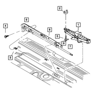 Dodge OE - Floor Jack Bracket