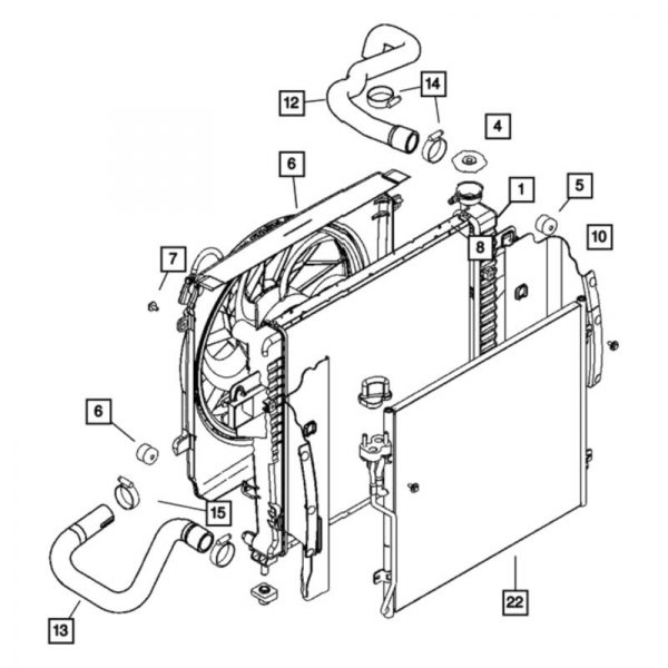 Mopar® - Engine Coolant Radiator Hose