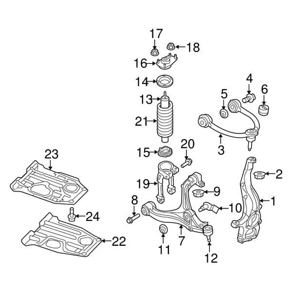 Mopar® - Front Driver Side Lower Control Arm and Ball Joint Assembly