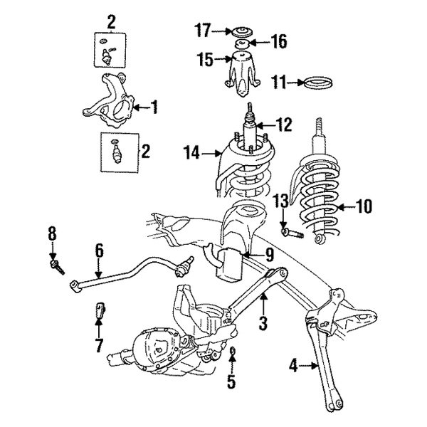 Mopar® 52106799AA - Front Upper Control Arm