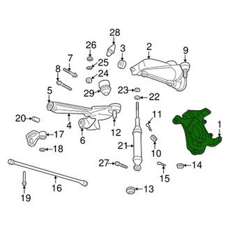Dodge OE - Front Left Steering Knuckle