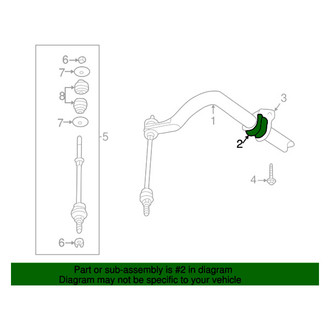 Mopar® - Front Sway Bar Bushing