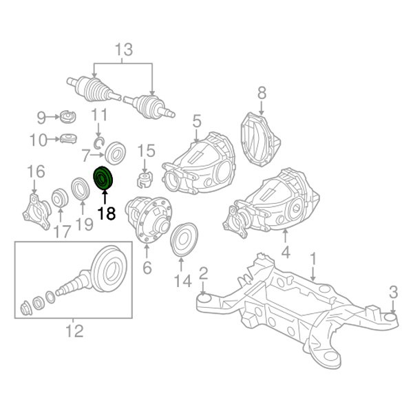 Mopar® - Differential Pinion Bearing