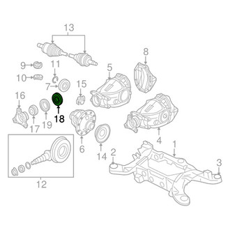 Chrysler OE - Rear Inner Differential Pinion Bearing
