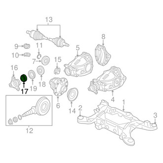 Chrysler OE - Rear Outer Differential Pinion Bearing