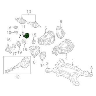 Chrysler OE - Rear Differential Carrier Bearing
