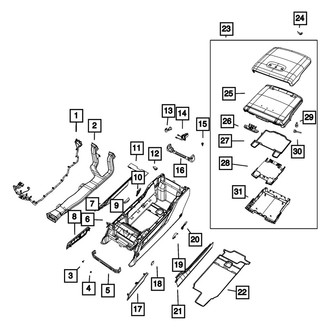 Mopar® - Floor Console Harness Connector
