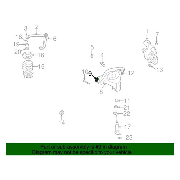 Mopar® 52113029AA - Front Lower Control Arm Bushing