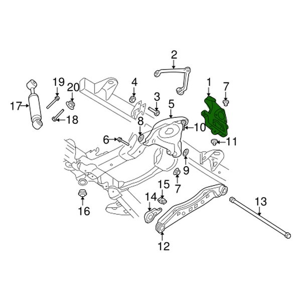 Mopar® - Front Passenger Side Steering Knuckle