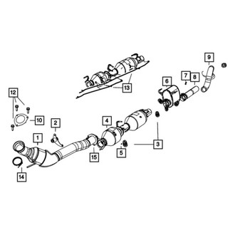 Dodge OE - Center Catalytic Converter