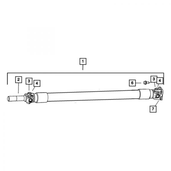 Mopar® - Rear Driveshaft