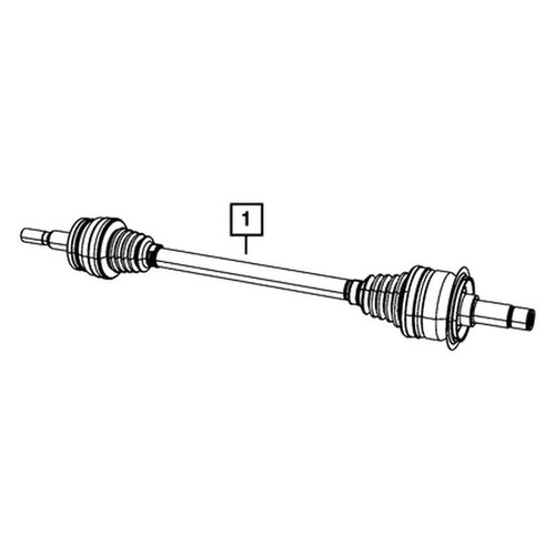 Mopar® 52123522AB - Rear Axle Shaft