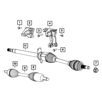 Mopar® - Front Passenger Side Axle Shaft