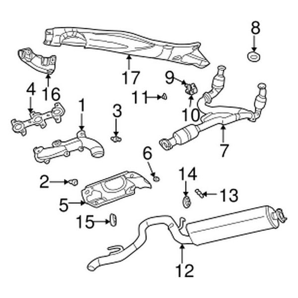 Mopar® - Replacement Exhaust Kit Scheme