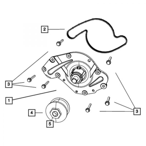 Mopar® - Engine Water Pump Pulley Cap