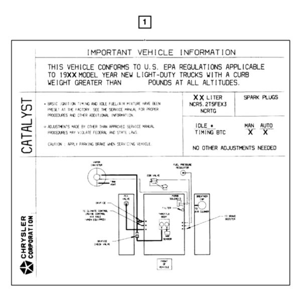 Mopar® - Emission Label