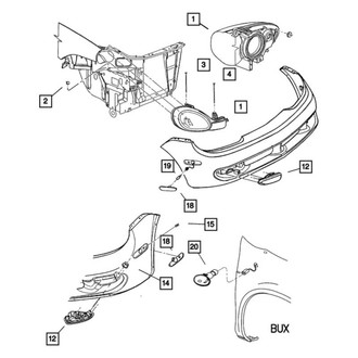 Mopar® - Passenger Side Replacement Fog Light