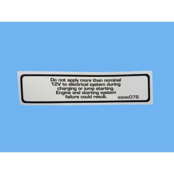Air Bag Information Label