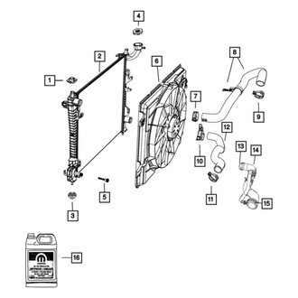 Dodge OE - Upper Radiator Coolant Hose