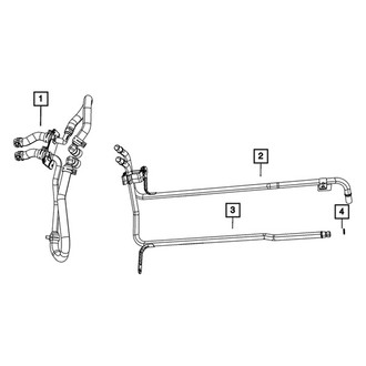 Mopar® 55038032AK - HVAC Heater Hose Kit