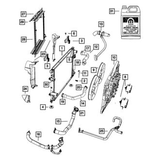 Mopar® - Engine Coolant Radiator Hose