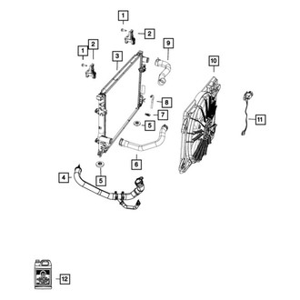 Dodge OE - Lower Radiator Coolant Hose