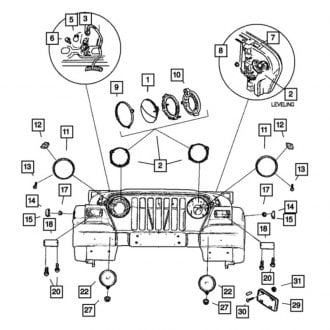 Jeep Wrangler OEM Headlights - Factory Headlights | CARiD